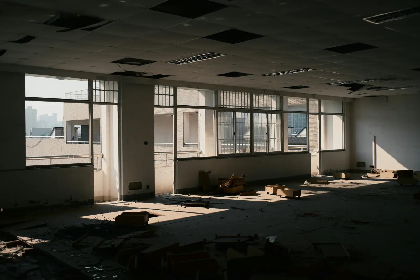 Коммерческое помещение после демонтажа перед новым запуском
