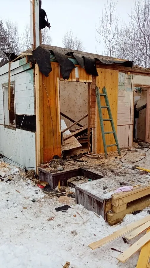 Демонтаж дачной постройки